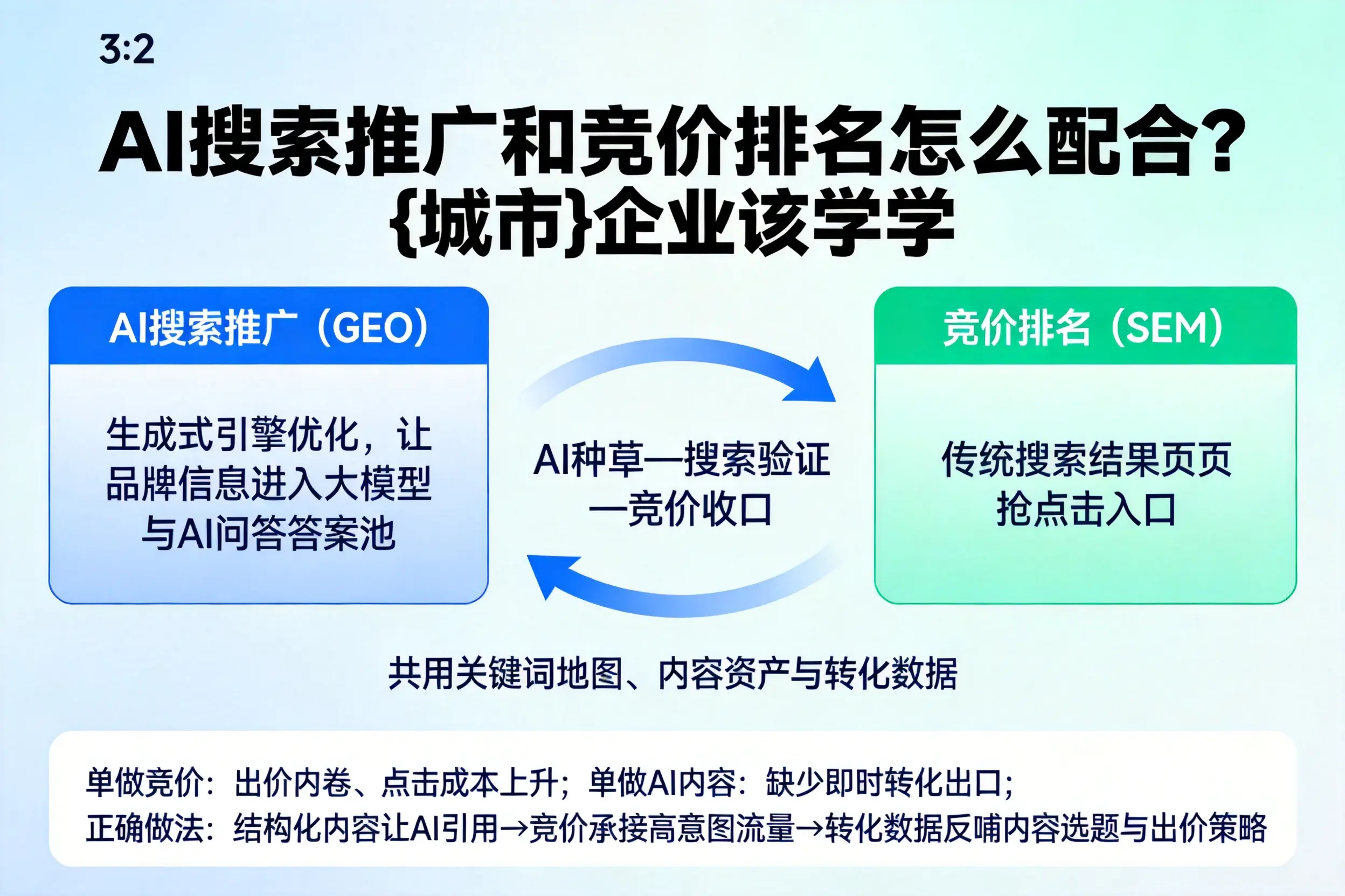 AI搜索推广和竞价排名怎么配合?乐东企业该学学