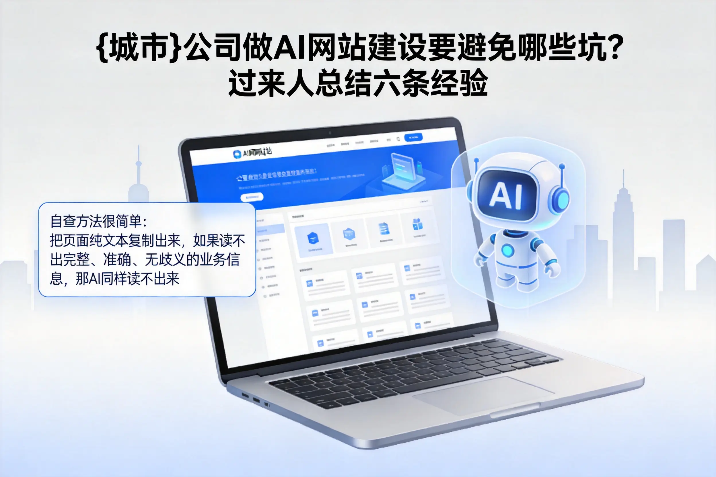 乐东公司做AI网站建设要避免哪些坑?过来人总结六条经验