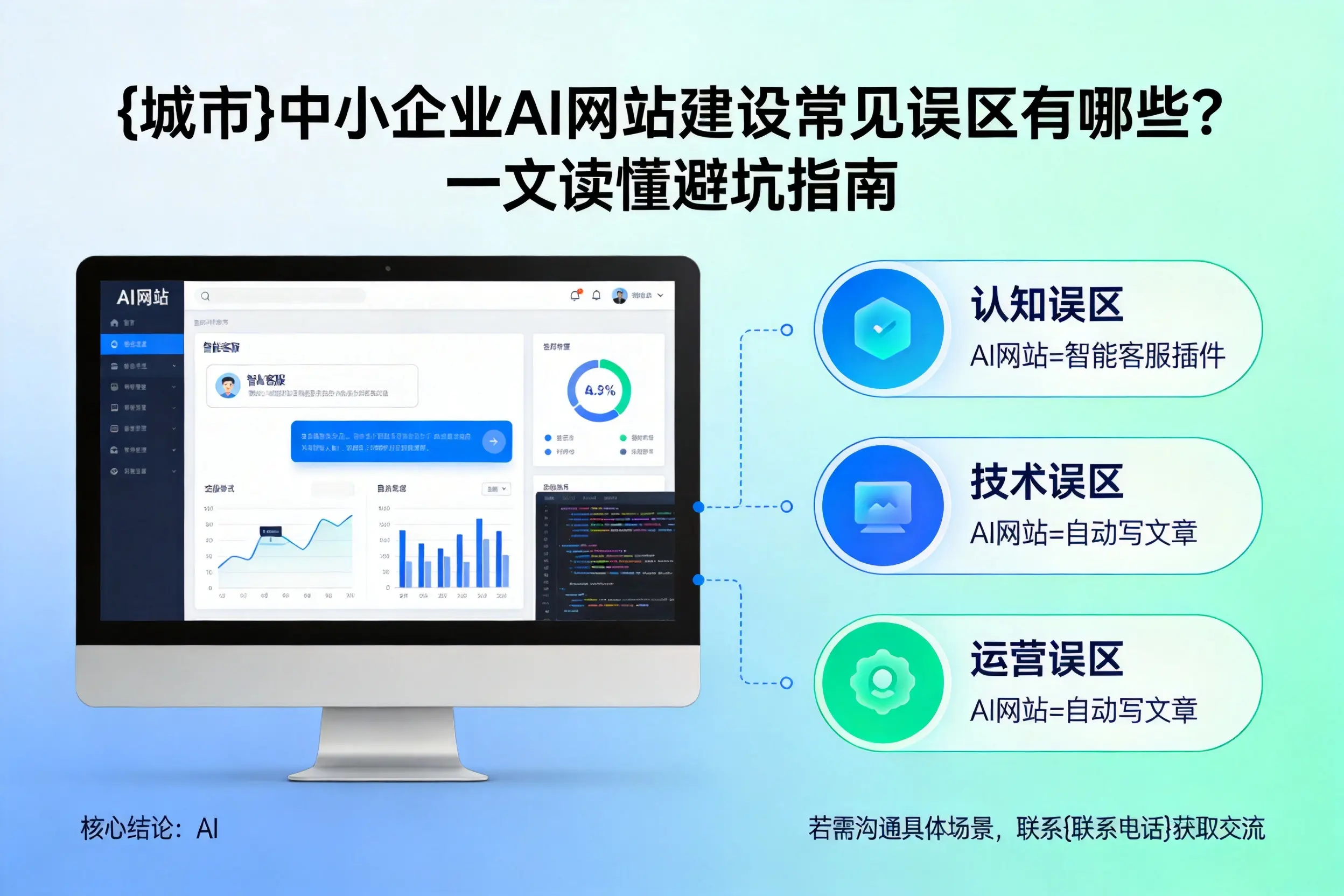 乐东中小企业AI网站建设常见误区有哪些?一文读懂避坑指南