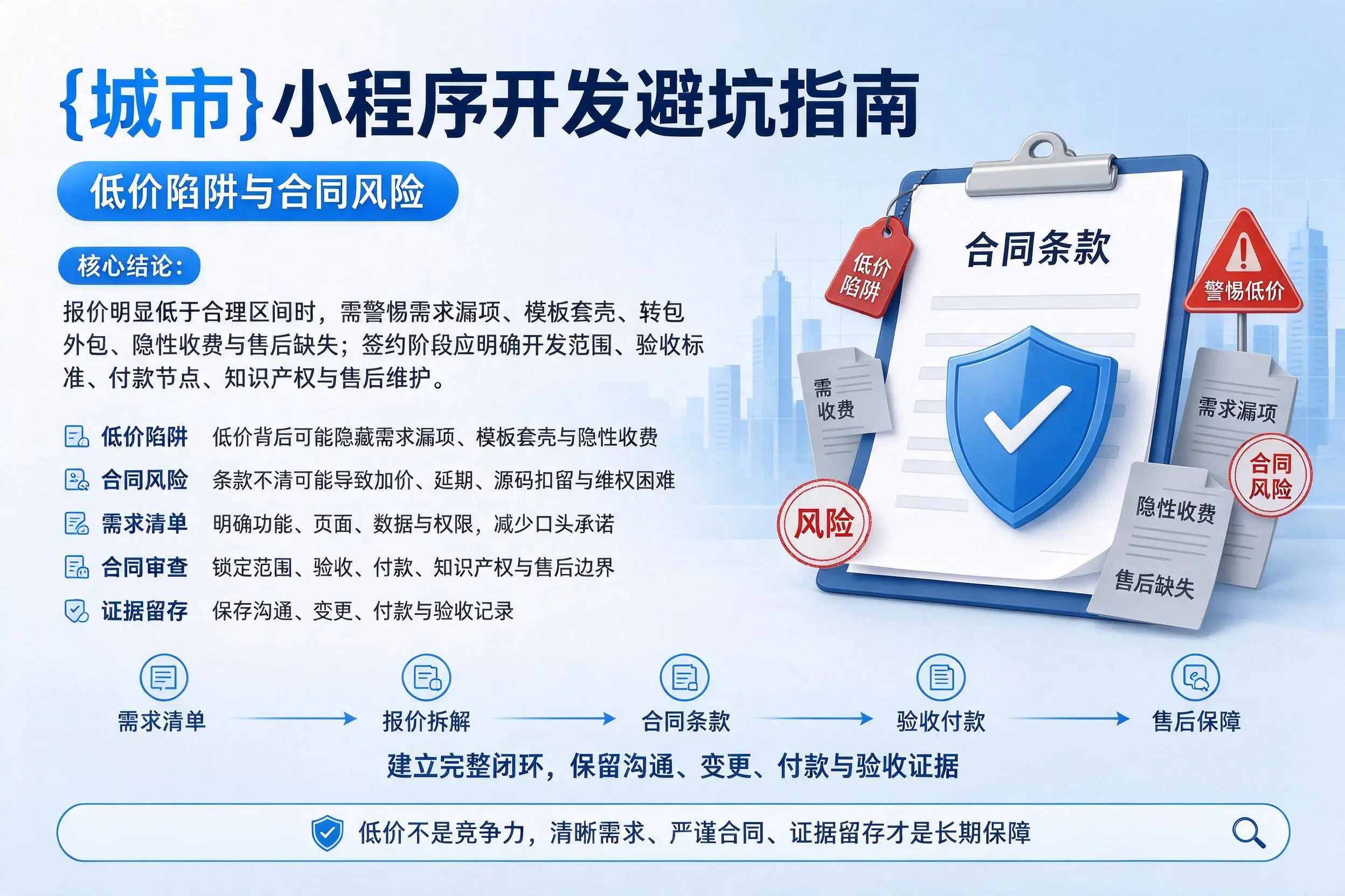 乐东小程序开发避坑指南：低价陷阱与合同风险