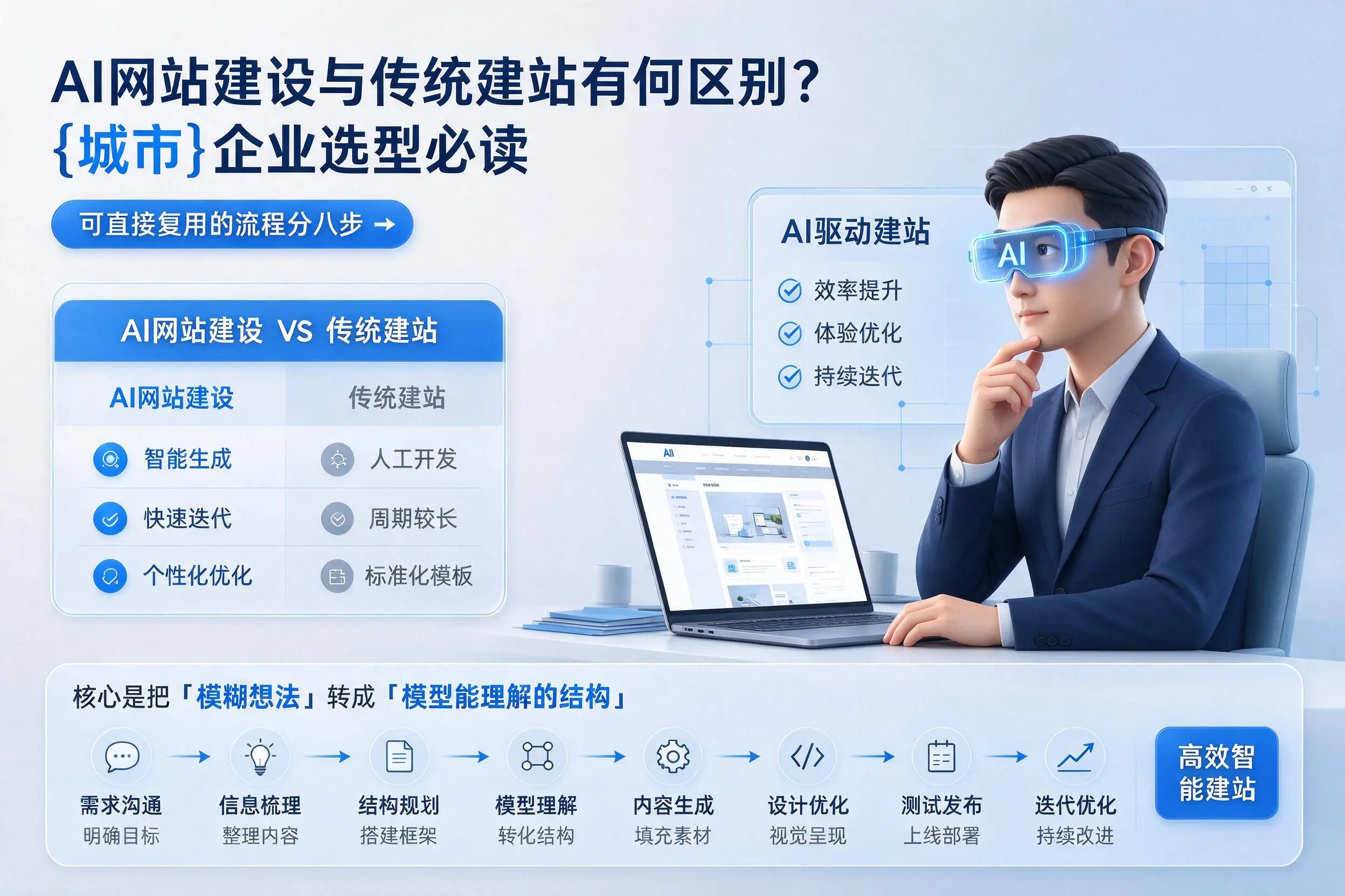 AI网站建设与传统建站有何区别？乐东企业选型必读
