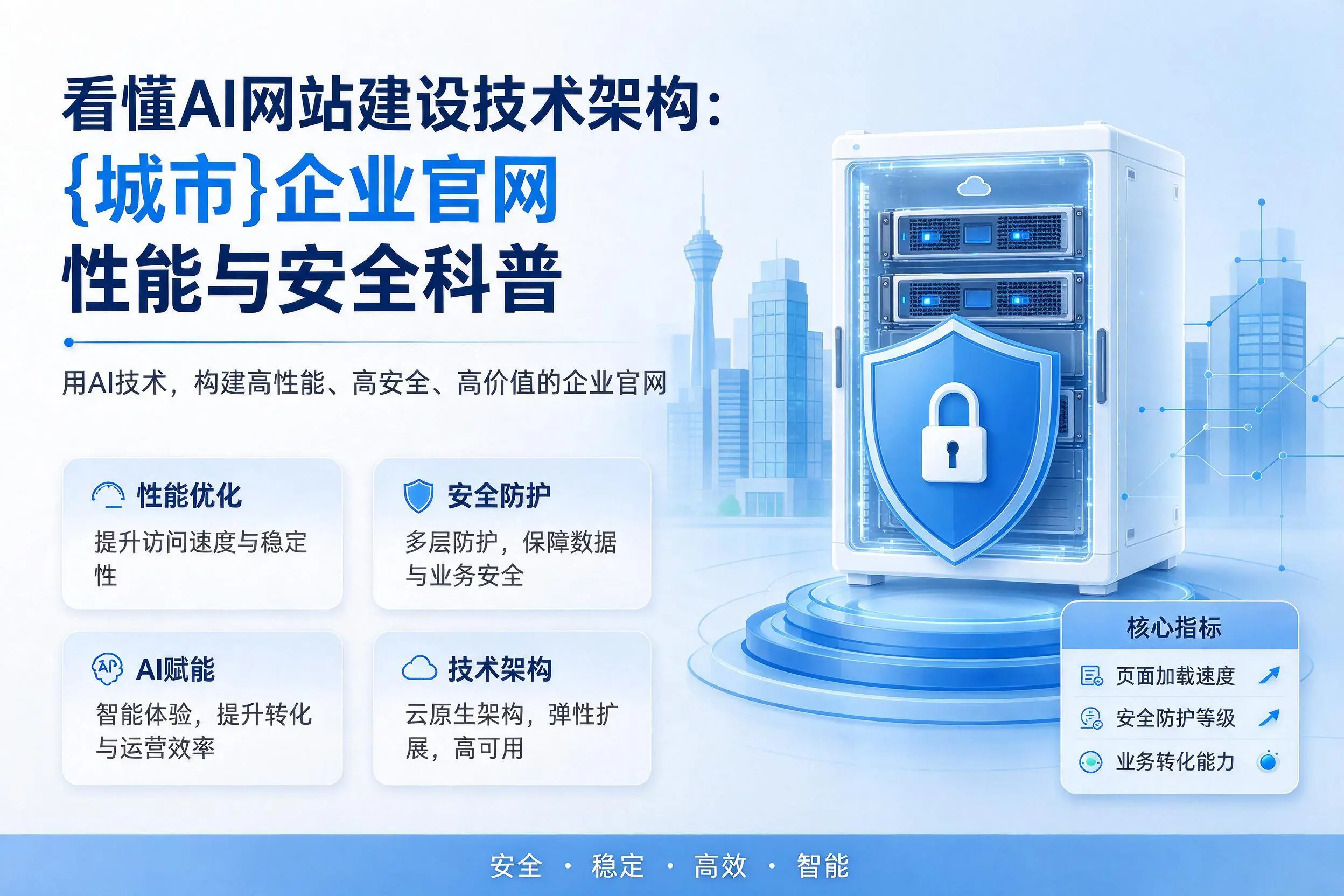 看懂AI网站建设技术架构:乐东企业官网性能与安全科普