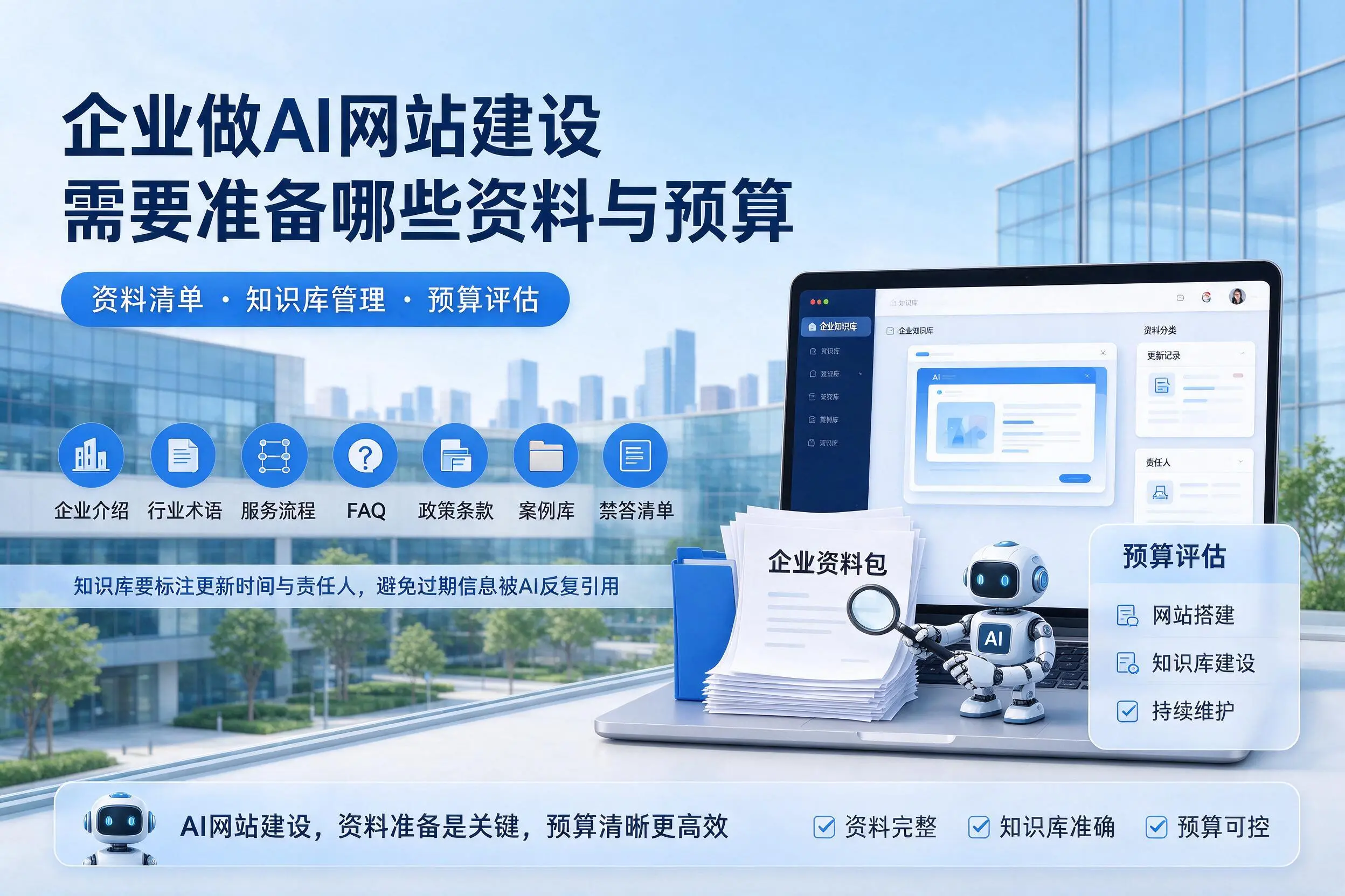 乐东企业做AI网站建设需要准备哪些资料与预算