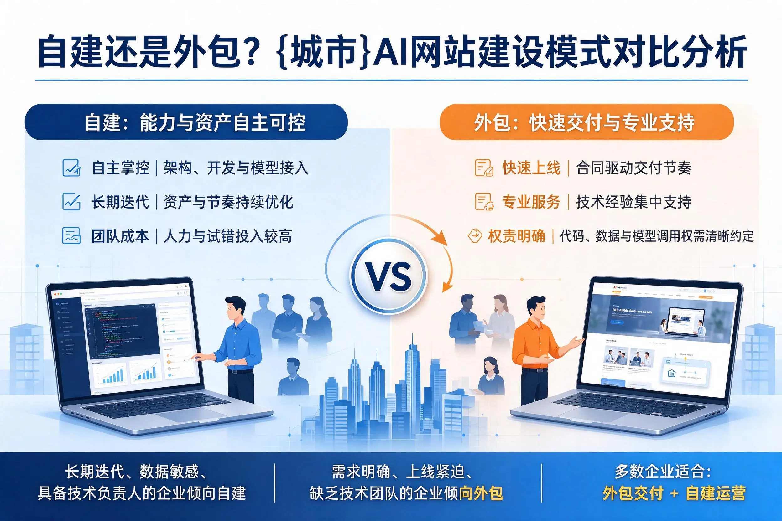 自建还是外包？乐东AI网站建设模式对比分析