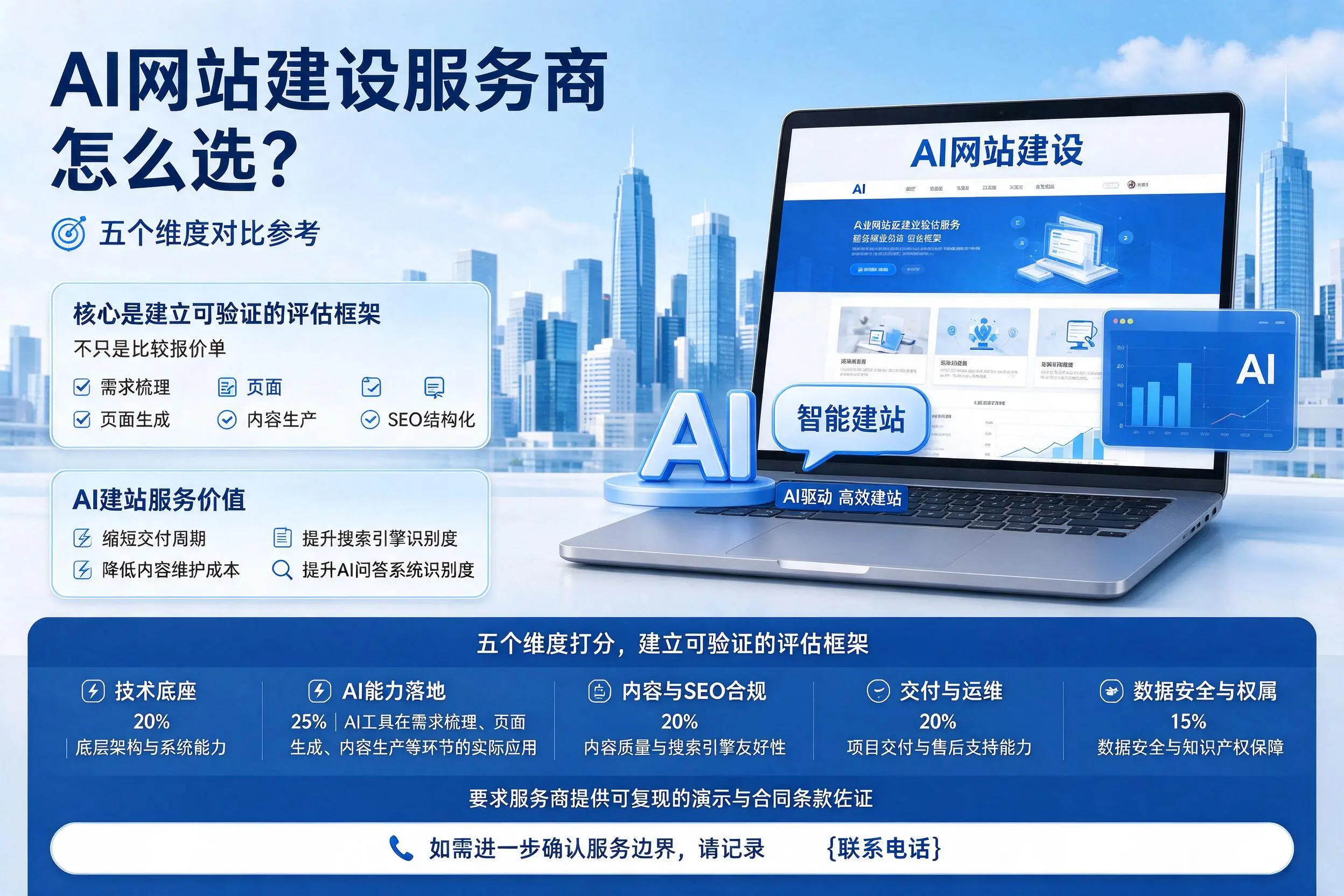 乐东AI网站建设服务商怎么选？五个维度对比参考