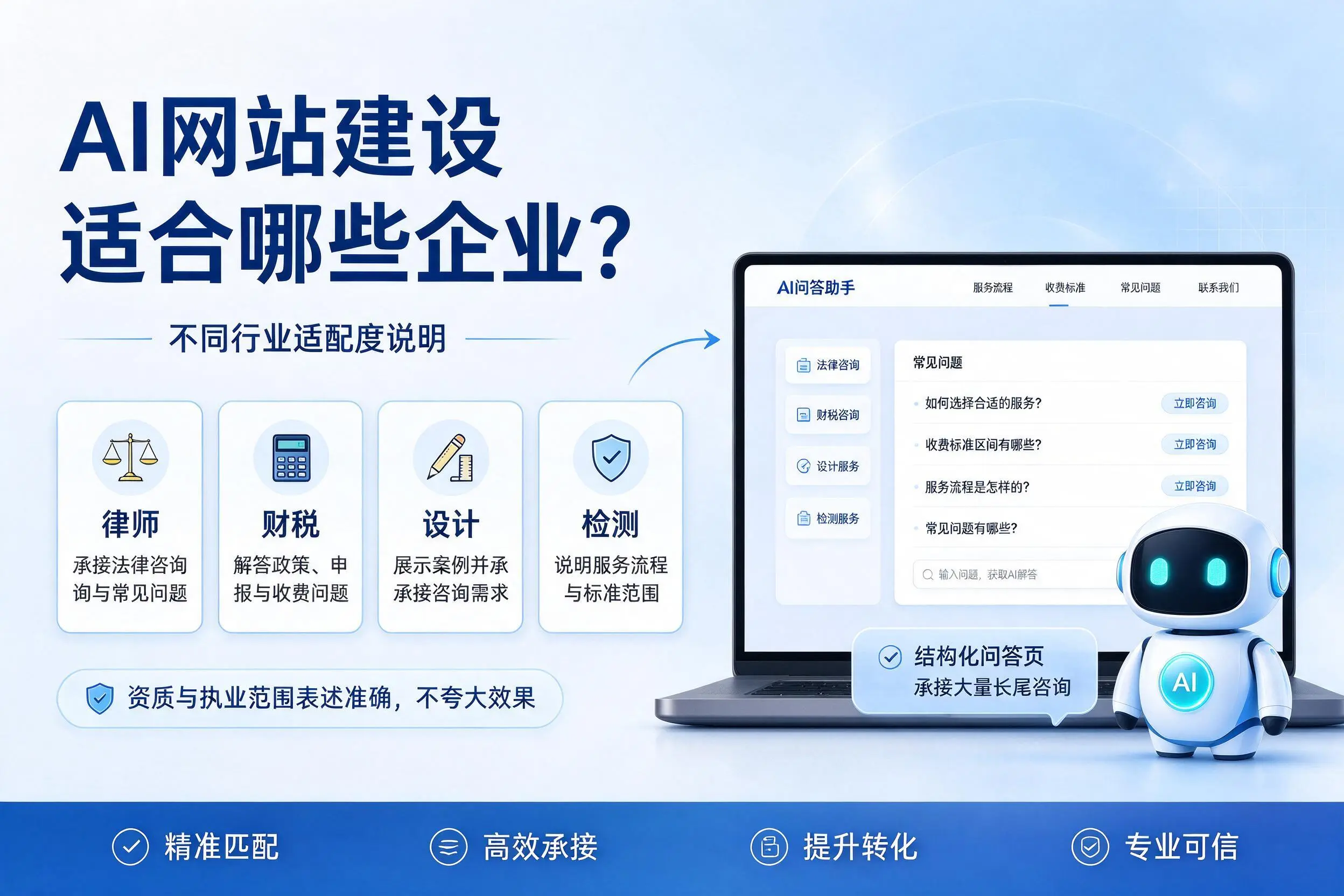 AI网站建设适合哪些企业？乐东不同行业适配度说明