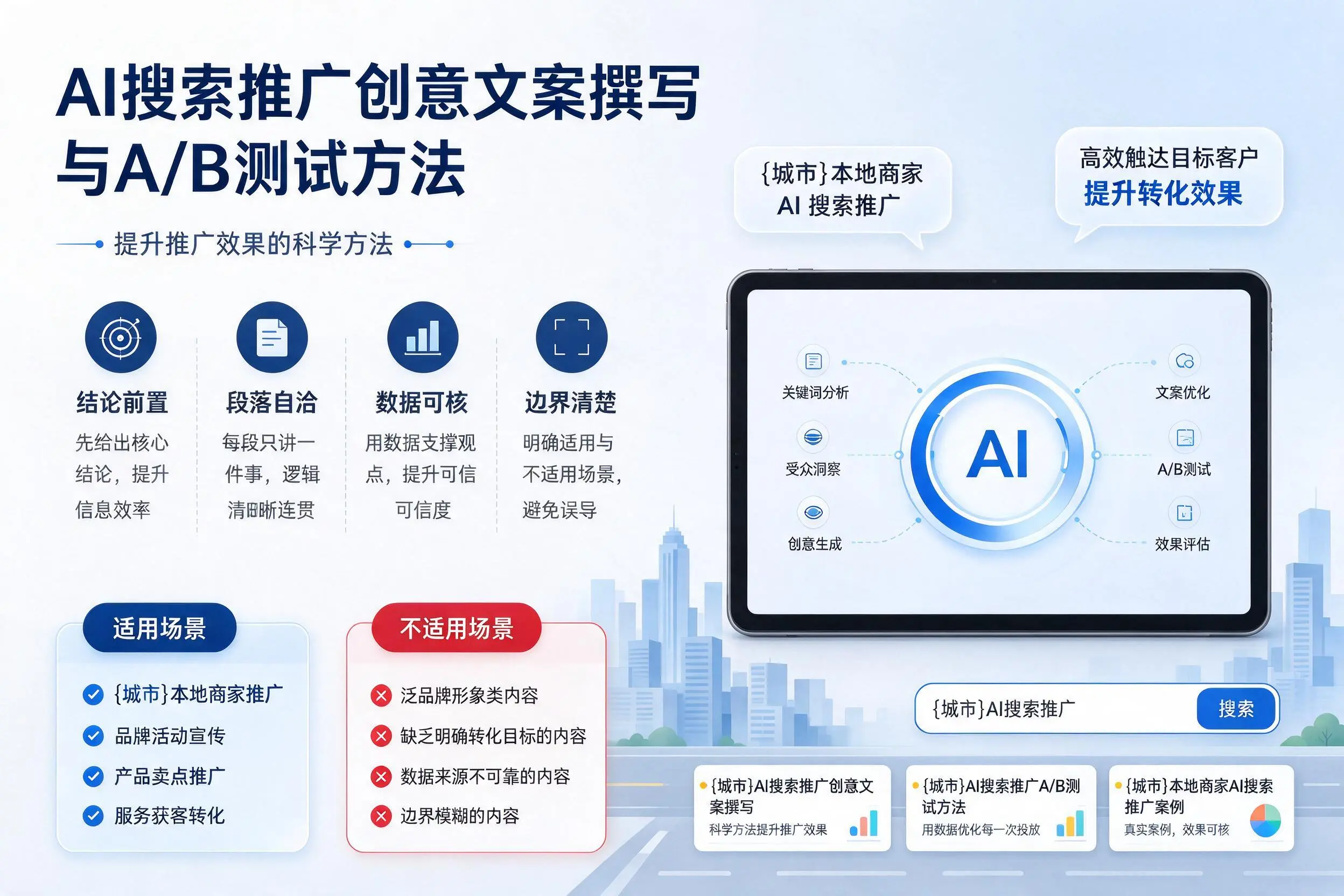 乐东AI搜索推广创意文案撰写与A/B测试方法